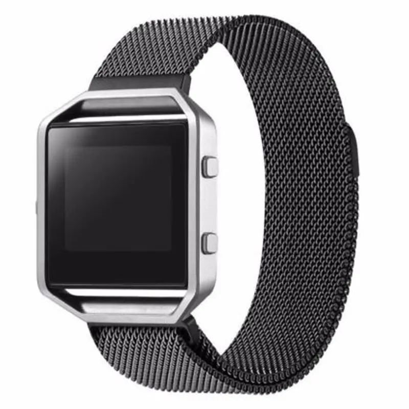 

23MM Fashion 4 Colors Mesh Stainless Steel Wrist Watch Band Strap for Fitbit Blaze Watch