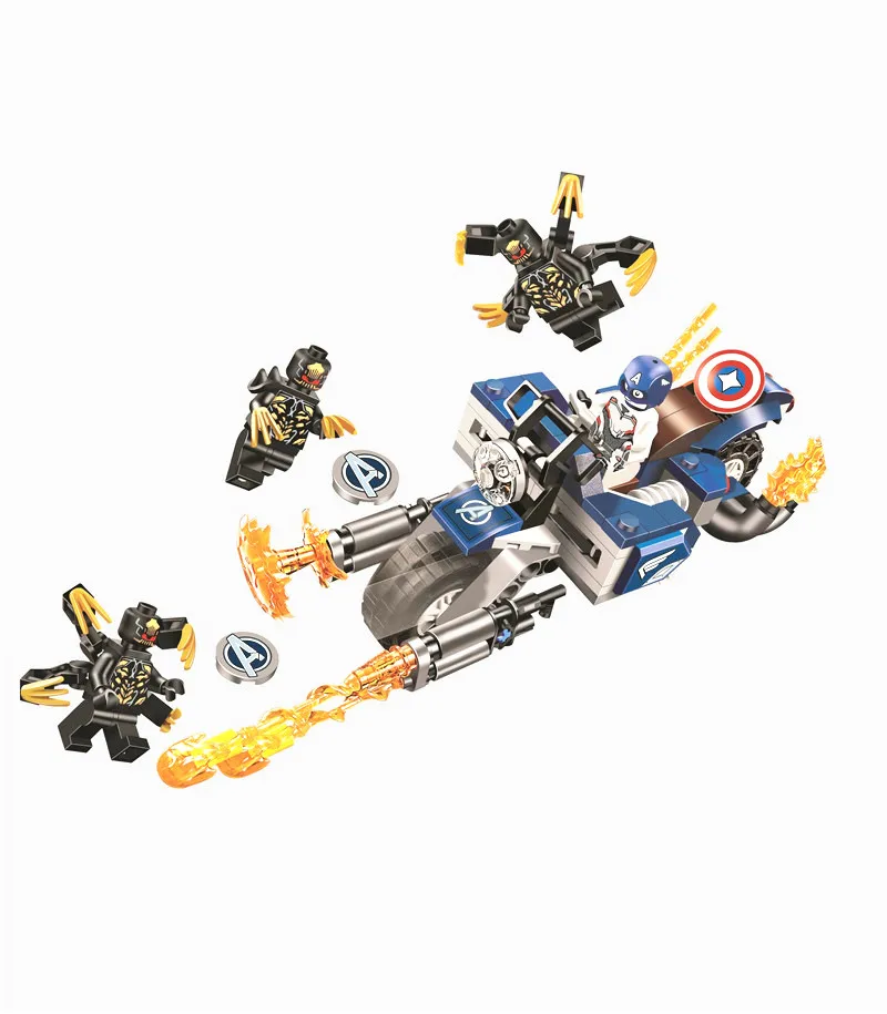 

2019 New Captain America Outriders Attack Super Heroes Building Blocks Model Bricks Toy Compatible 76123