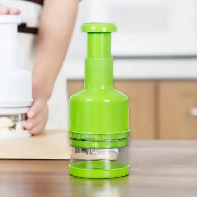 

Stainless steel hand pressure type shredder knife Kitchen multipurpose ginger onion chopper vegetable cracker cutting 21.5*8cm