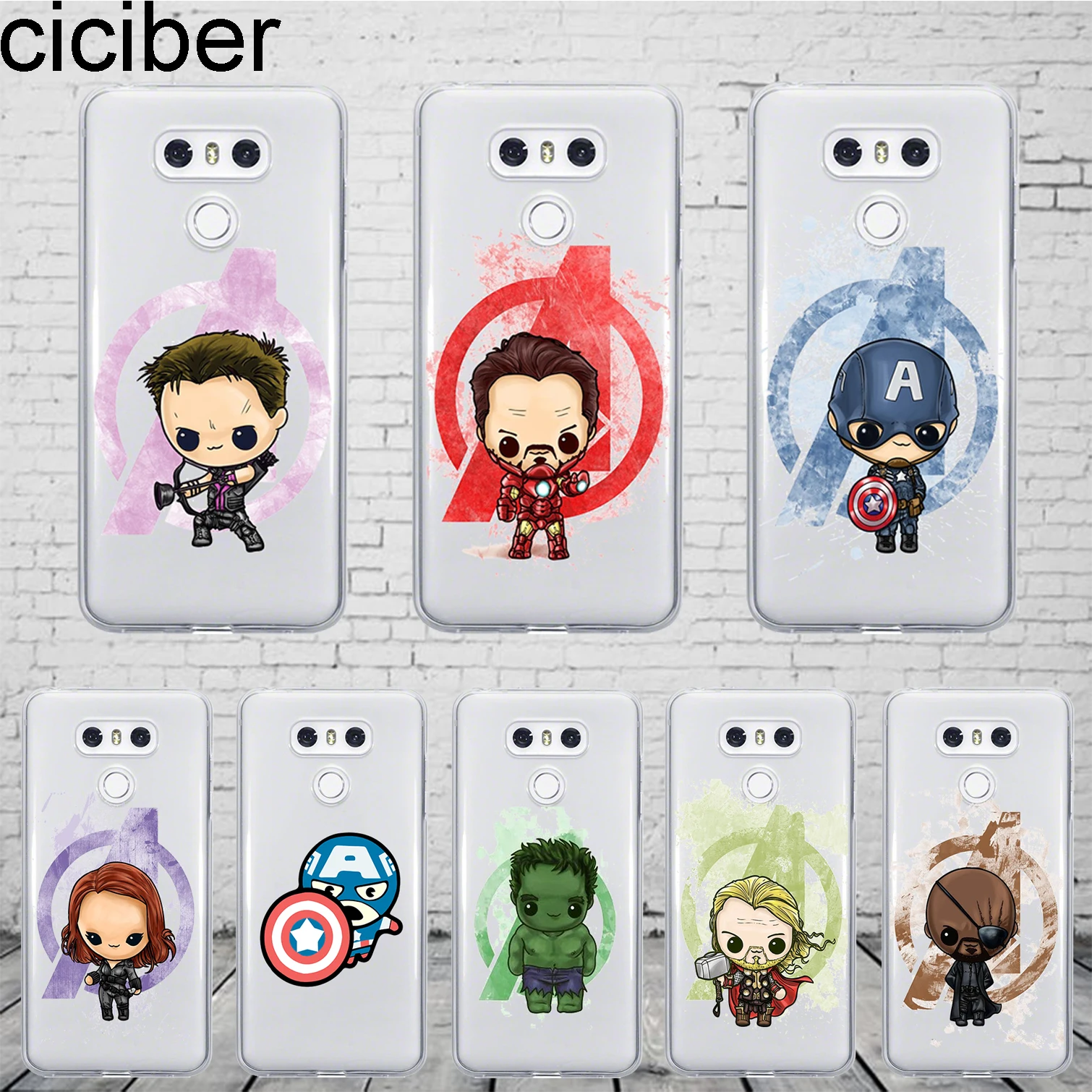

ciciber DC Marvel Fundas For LG G7 G6 G5 V40 V35 V30 V20 ThinQ Phone Case For LG K8 K10 K4 2017 2018 K9 K11 Plus Cover Soft TPU