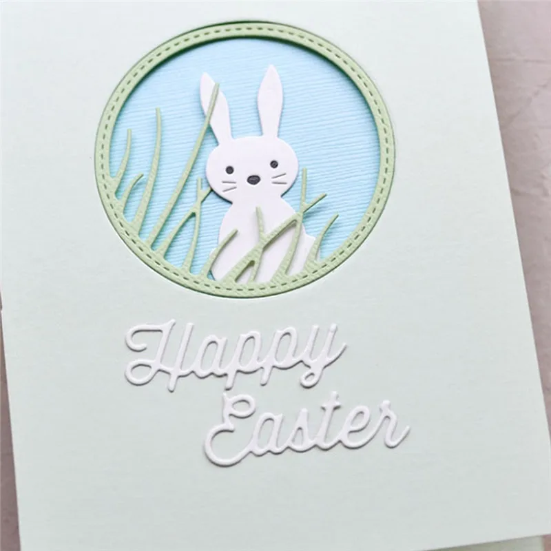 

GJCrafts Happy Easter Letter Metal Cutting Dies for Craft Dies Scrapbooking Album Stencil Card Making DIY Cutting Dies New 2019
