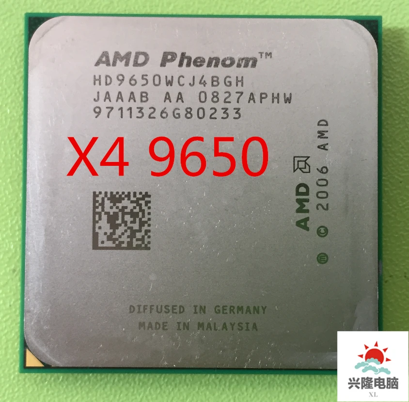 Четырехъядерный процессор AMD Phenom X4 9650x4 9650 HD9650WCJ4BGH 2 3 ГГц Разъем AM2 +|socket am2|amd phenom x4