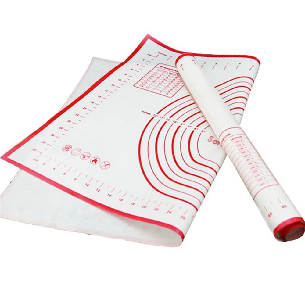 

Collapsible Non-stick Silicone Baking Mat Dough Pad Baking Tray Inner Liner Pizza Pastry Cooking Tools baking accessories
