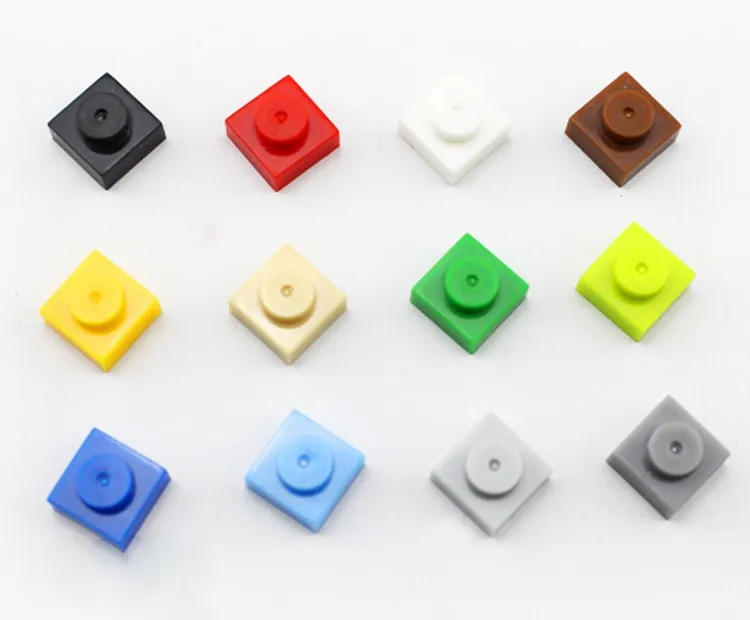 Kids Toys DIY Building Blocks 1x1 Short Lego Compatible Bricks Plastic Model Kits Parts Enlighten Girls & Boys Toys 1500pcs/lot baby-building-blocks