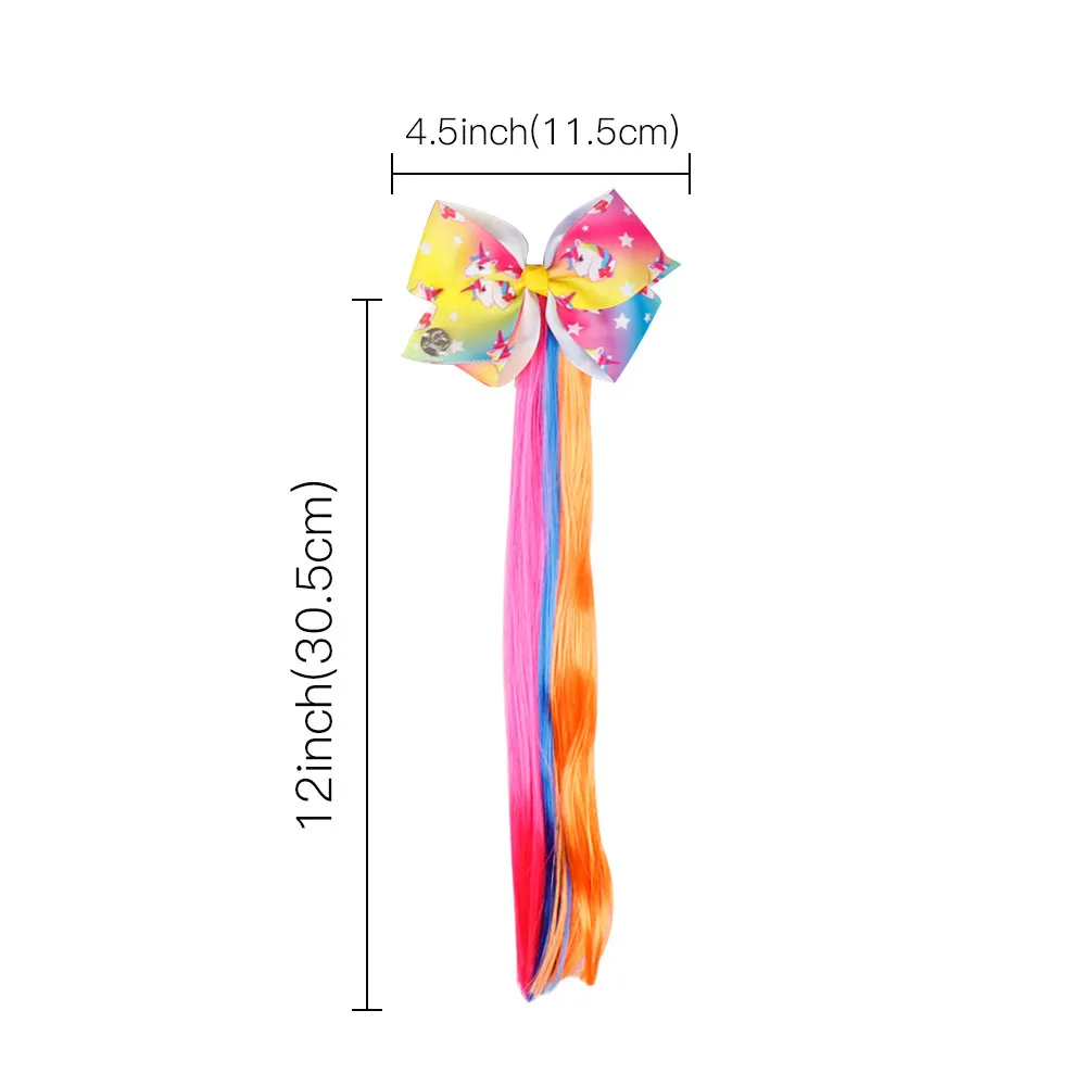 4.5 بوصة الكرتون مطبوعة الشعر القوس مع ذيل حصان حامل للفتيات التشجيع Hairbows ديزي 12 بوصة حامل إكسسوارات الشعر 4.5 بوصة الكرتون مطبوعة الشعر القوس مع ذيل حصان حامل للفتيات التشجيع Hairbows ديزي 12 بوصة حامل إكسسوارات الشعر