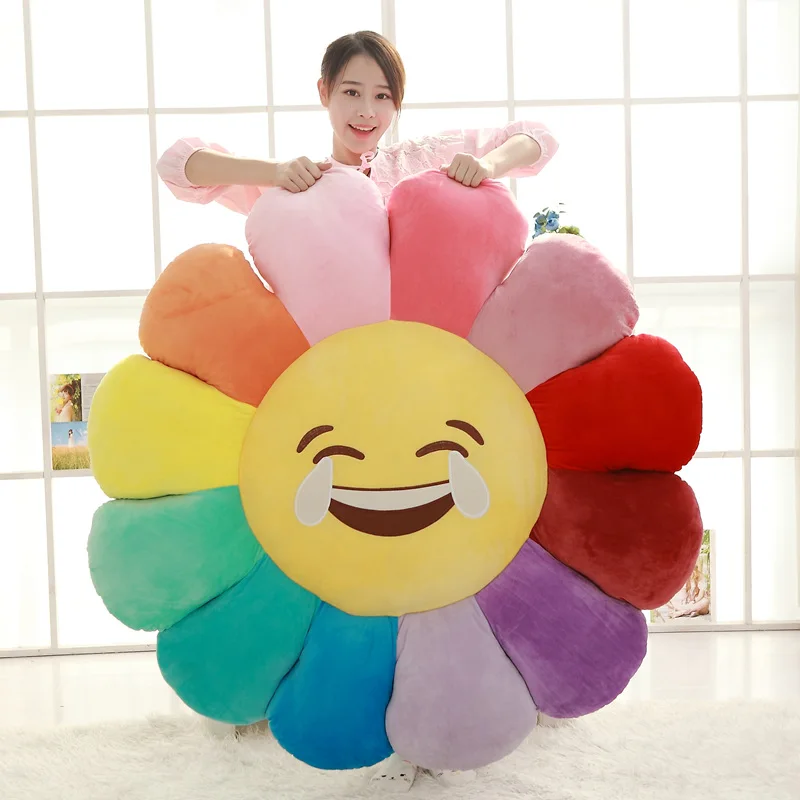 Buy 1pcs New 60CM Colorful Sunflower Cute Soft