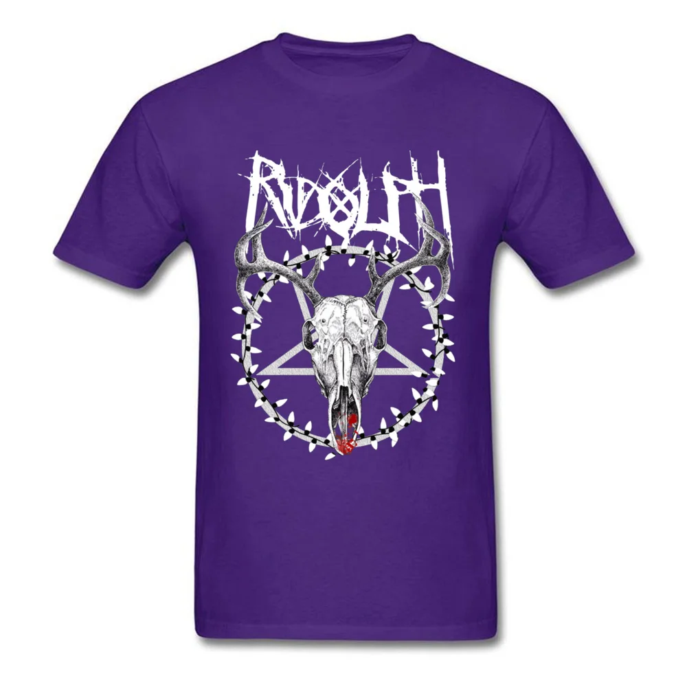  Man Tshirts Metal Rudolph 20602 Fashionable Tees 100% Cotton Fabric O-Neck Short Sleeve Normal Tops & Tees Summer Metal Rudolph 20602 purple