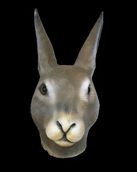 

Eco-friendly Latex Dance Performance Props Full Face Halloween Supplies Bunny Mask