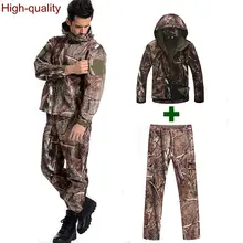 Высокое качество TAD V 4,0 акулья кожа Мужская Уличная охотничья походная водонепроницаемая ветрозащитная куртка с капюшоном софтшелл куртка брюки