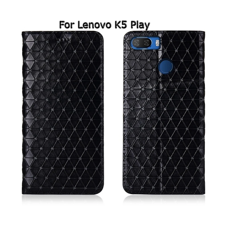 Топ из натуральной кожи чехол для телефона lenovo K5 K5s S5 Play Pro k520 Флип держатель с магнитным креплением карты мешок мобильного чехол для телефона