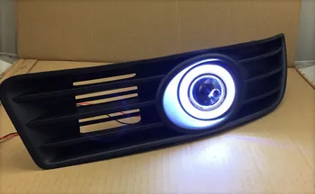 

eOsuns Innovative COB angel eye led daytime running light DRL + halo Fog lamp + Projector Lens for Suzuki Kizashi