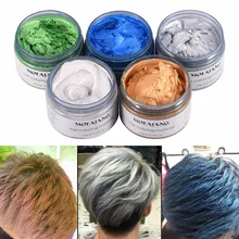 Товары для укладки в стиле Харадзюку, краска для волос, Восковая краска, одноразовая формовочная паста, семь цветов, краска для волос, воск для макияжа