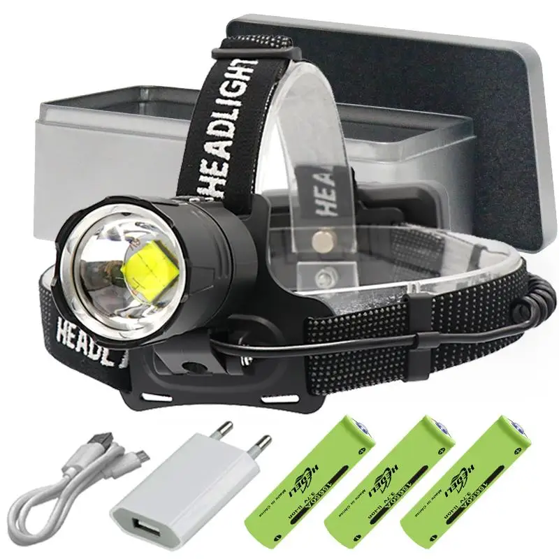 Rechargeable Tactical 90000LM T6 LED Headlamp 18650 Headlight Head Torch Light