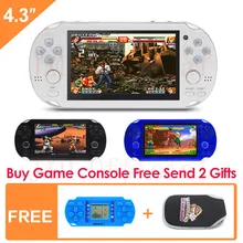 8G Handheld Game Console 4.3 Inch Mp4 Player Video Game Console Retro Games built-in 1200+no-repeat games for gba/gbc/sfc/fc/smd