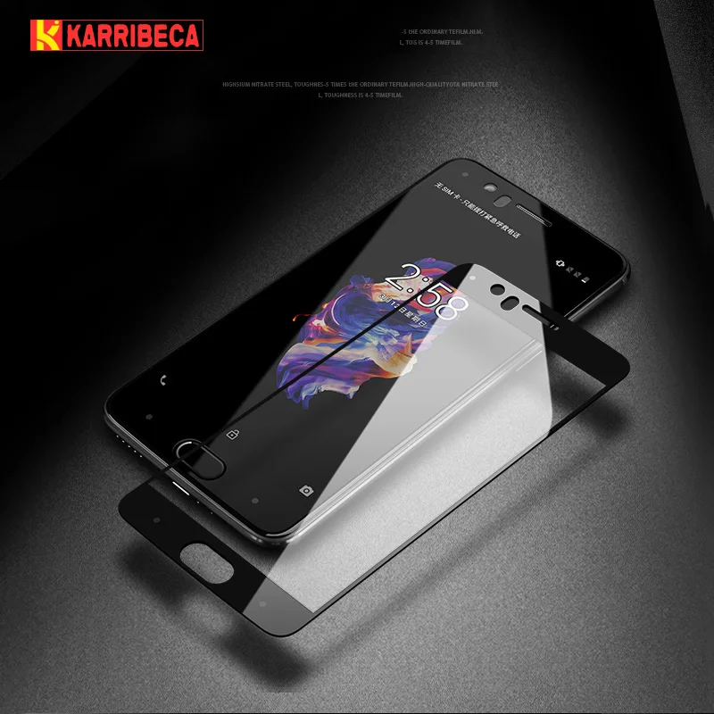 9H полный экран защитное стекло oneplus 5T защита экрана one plus 5 закаленное пленка