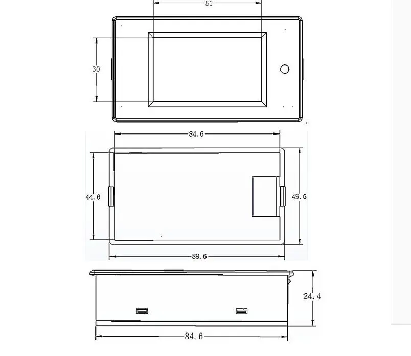 DC 6 5 100v 50A LCD комбинированный измеритель напряжения тока кВт/ч ватт панельный метр
