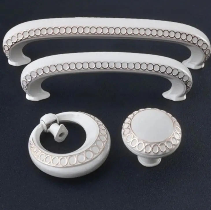 FAST SHIPPING Ivory White Drawer Pull Handle Dresser Pulls