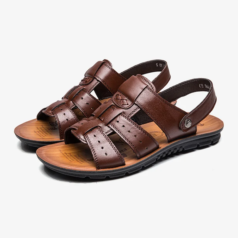

Men Shoes Men Sandals Plus Size Men Sandalias Mens Sandals Male Summer Shoes New Beach Sandals Genuine Leather Chaussure Homme