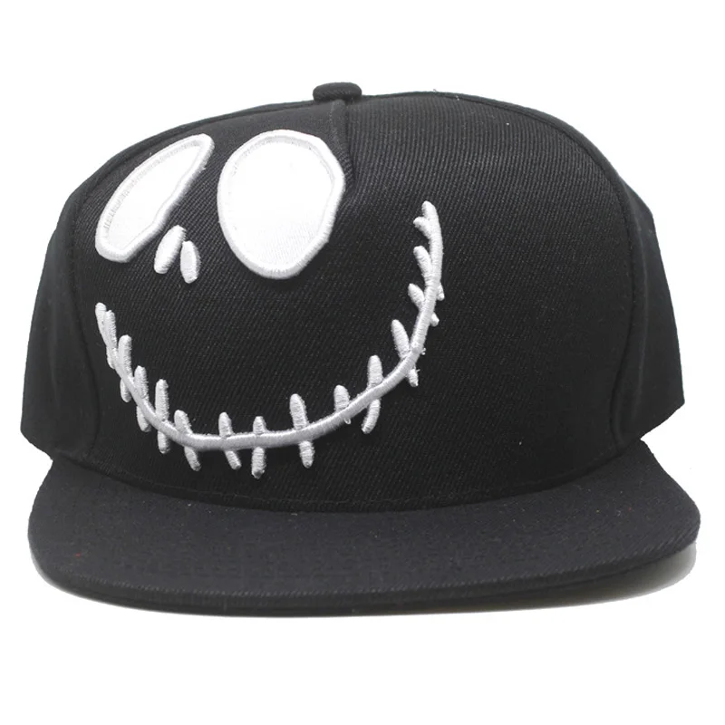 

Men Women Fashion Embroidered Cartoon The Nightmare Before Christmas Hip Hop Caps Adjustable Snap back Hats