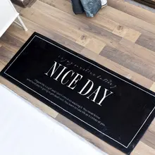 Фланелевый короткий кухонный коврик в скандинавском стиле для дома, коврик для входной двери