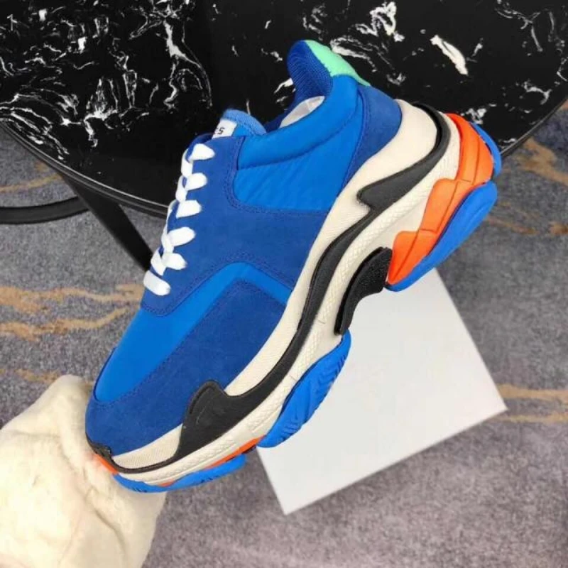

2019 New Outdoor Jogging Men Running Shoes Outdoor Athletic Women Gym Shoes Retro Lovers Lace Up Chunky Sneakers Man Sport Shoes