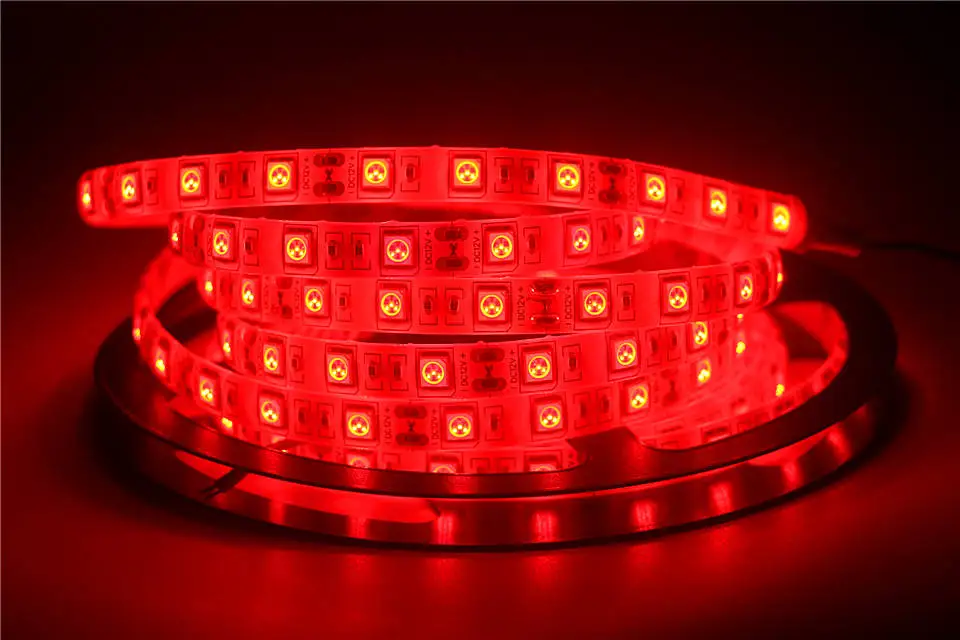 SMD 5050 гибкий светодиодный светильник 12 В светодиодный светильник для украшения дома белый/теплый белый/синий/зеленый/красный/желтый/розовый/голубой/RGB - Испускаемый цвет: Red
