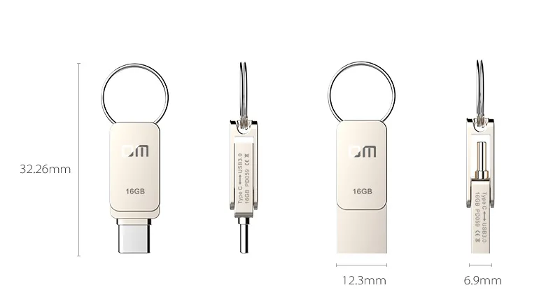 DM PD059 16 ГБ 32 ГБ 64 г USB-C Тип-C OTG USB 3.0 Flash Drive Смартфон памяти mini usb stick