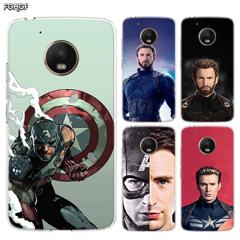 

Chris Evans Avengers Silicone Hull Shell Back Case For Motorola MOTO G7 G5 G5S G6 E4 E5 Plus G4 Play Riverdale Cover
