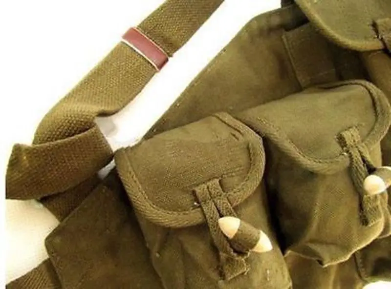 Избыточный оригинальный вьетнамский военный BANDOLIER китайского типа 56 АК