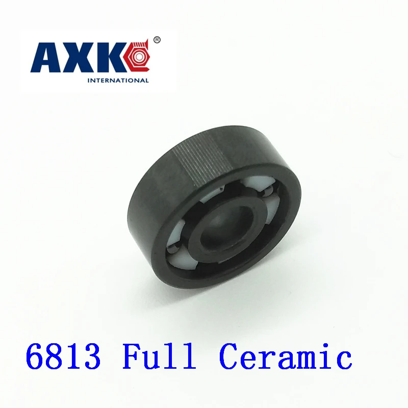 2018 Real Rolamentos Axk 6813 Full Ceramic Bearing ( 1 Pc ) 65*85*10 Mm Si3n4 Material 6813ce All Silicon Nitride Ball Bearings