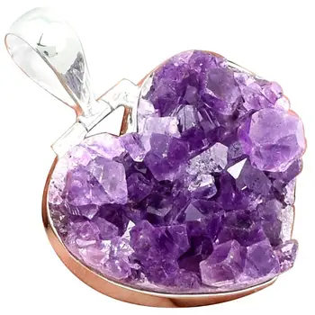

Lovegem Amethyst Heart Pendant 925 Sterling Silver,38 mm, AP2168