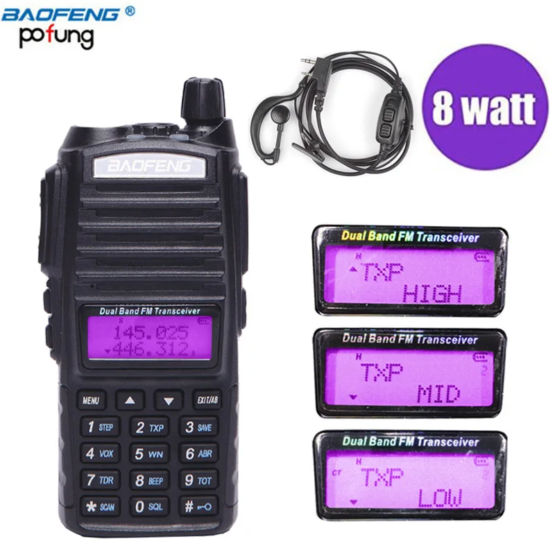 Baofeng UV 82 Plus 8Watts Powerful font b Walkie b font font b Talkie b font