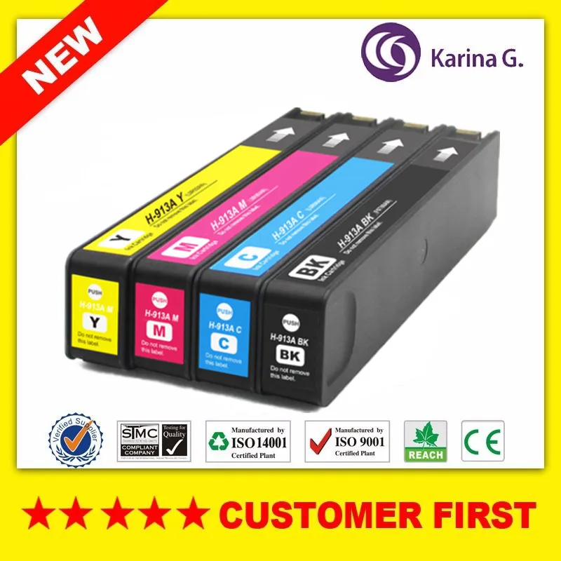 

Replacement ink cartridge For HP913 HP913A Compatible for HP PageWide 352dw PageWide Pro 452dw PageWide Managed P55250dw etc.