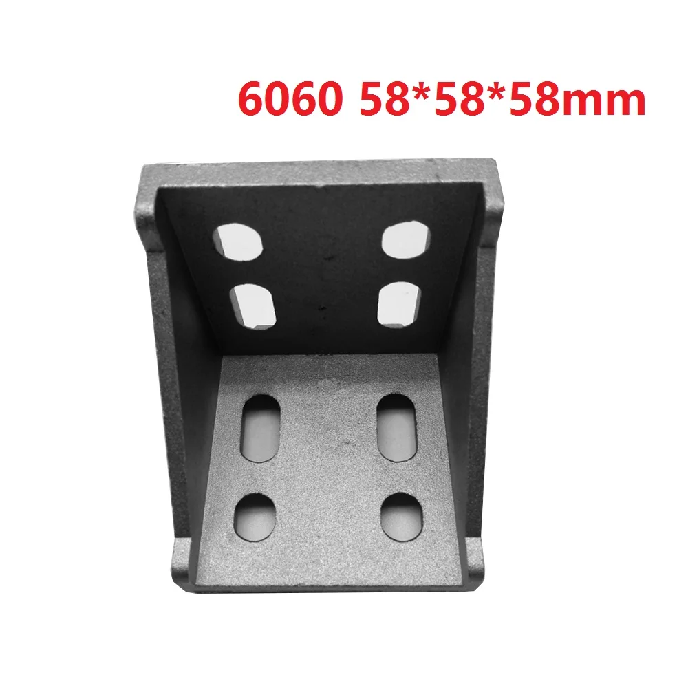 

5Pcs 60 58x58x58mm European Corner Fitting Angle Aluminum X L Connector Bracket Fastener Industrial Profile
