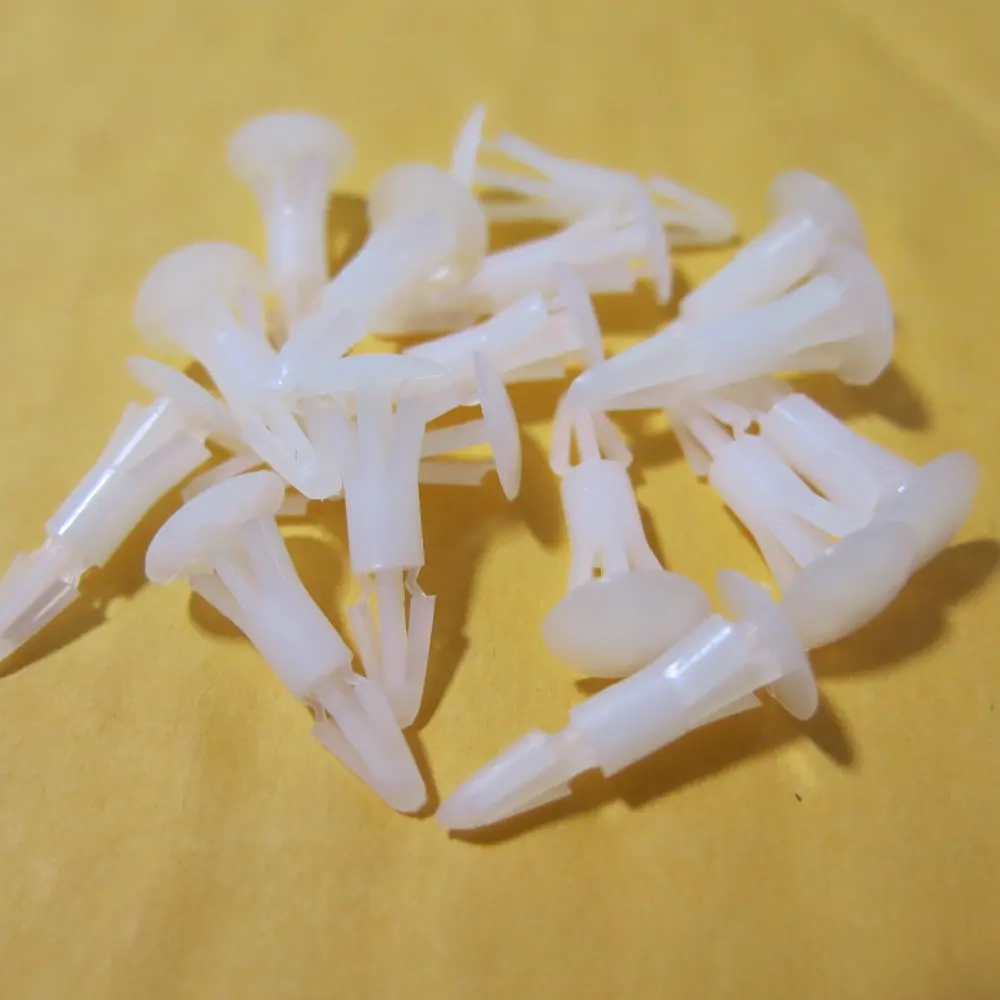 

100Pcs Nylon plastic fixed Snap-In rivet screw Spacer Standoff PCB circuit board 4mm Hole Locking Posts support RC-10, A=10mm