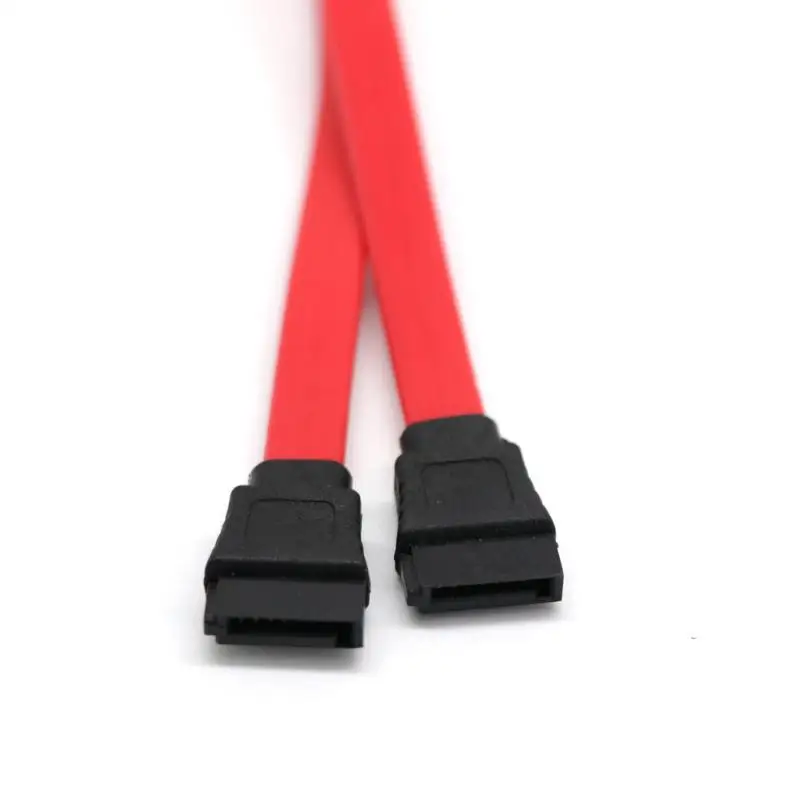 38cm Serial ATA SATA 2 Cable Lead Hard Drive Data Cables Portable Red Jun30in Computer Cables
