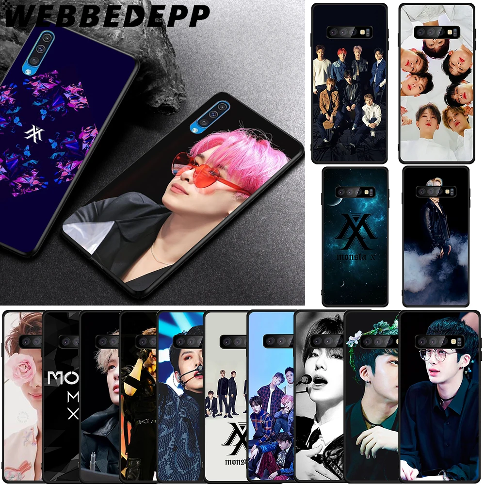 WEBBEDEPP KPOP BAND MONSTA X Мягкий чехол из ТПУ для Samsung Galaxy S6 S7 Edge S8 S9 S10 Plus S10e | Мобильные