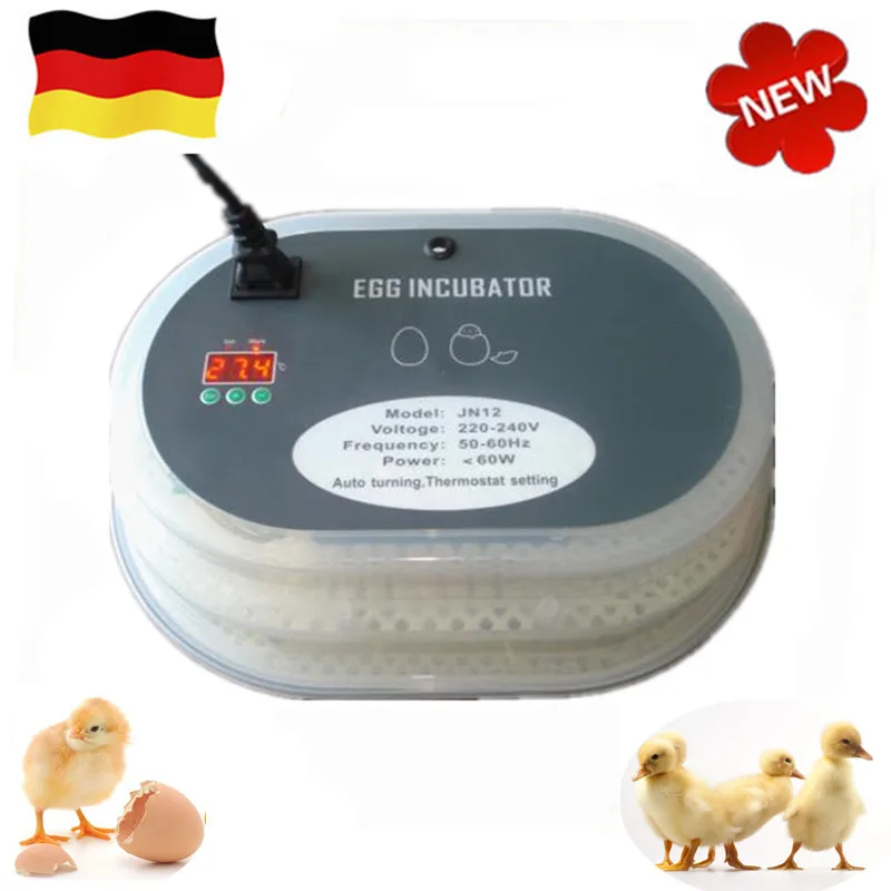 

Newest Household Small Brooder 12 Mini Hatchery Egg Incubator Hatcher for Chicken Duck Bird Pigeon Quail