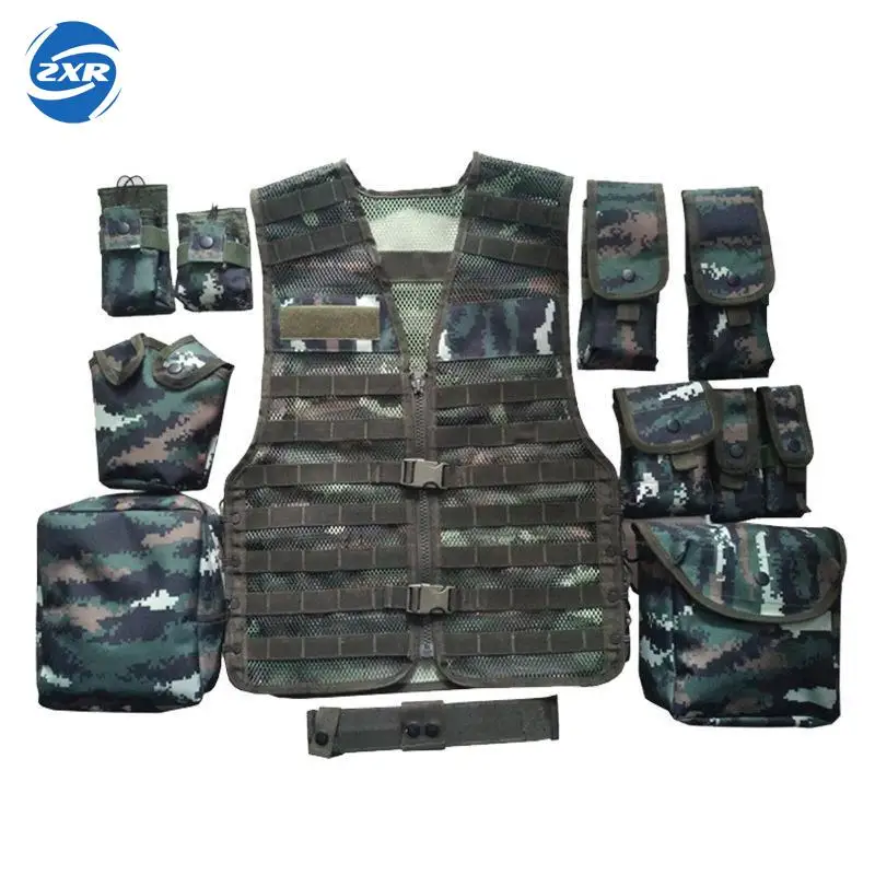 

Unloading Men Tactical Hunting Vest Multi-pocket Camouflage Mesh Vest Army Combat Uniform Military Law Enforcement Vest