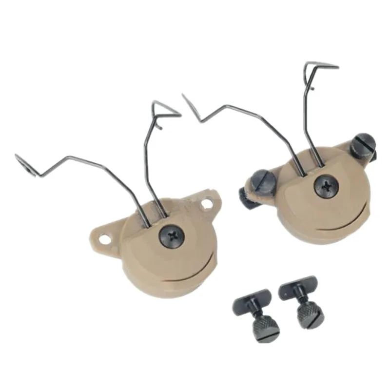 TACTICAL EX Headset and Helmet Rail Adapter Set GEN2 for MSA headphones black DE FG2 (6)