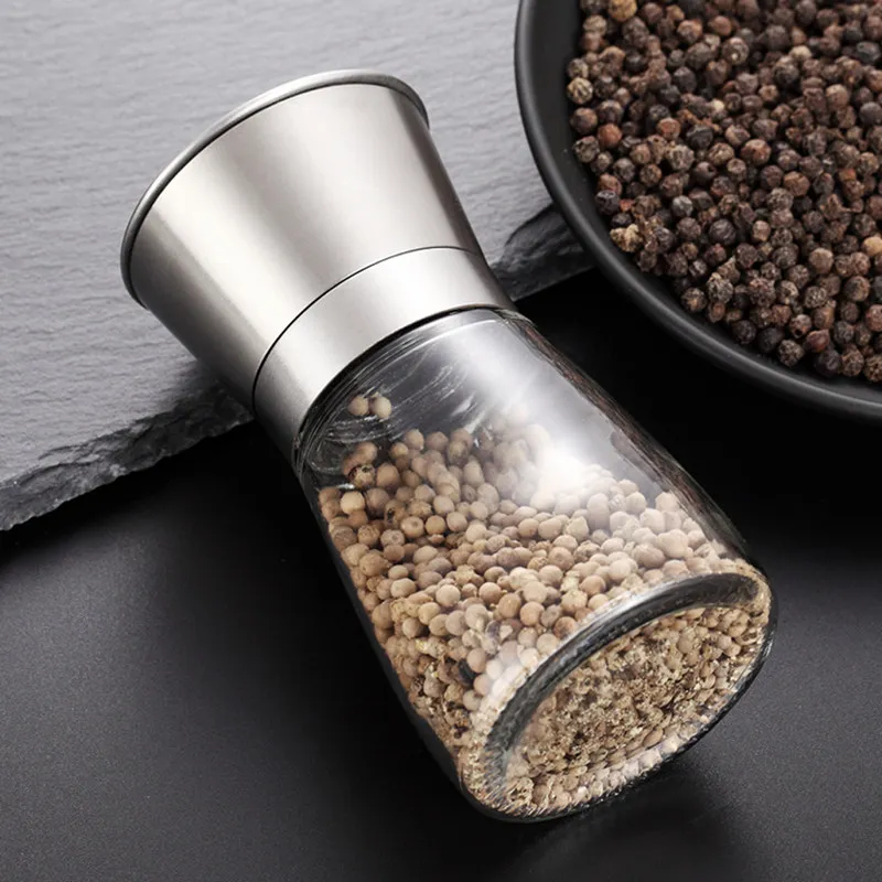 Kitchen Tools Pepper grinder Stainless steel ABS ceramic grinding core Kitchen tool salt and garlic pepper Kitchen accessories (12)