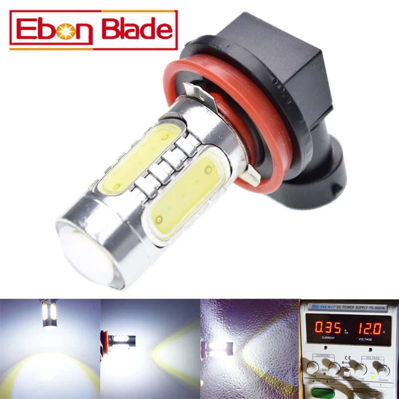 

2 x H11 H8 H16 LED Car Fog Bulbs High Power COB 7.5W Cars Daytime Running Light DRL Lamp White Yellow Amber Orange Ice Blue 12V