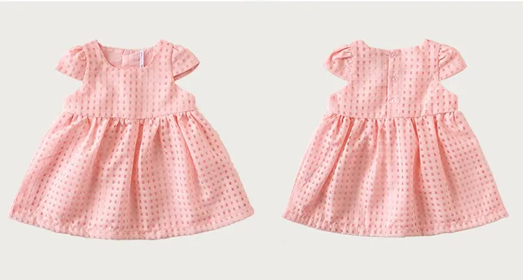 Летние платья для маленьких девочек красивый дышащий костюм для детей Одежда для детей от 1 до 3 лет