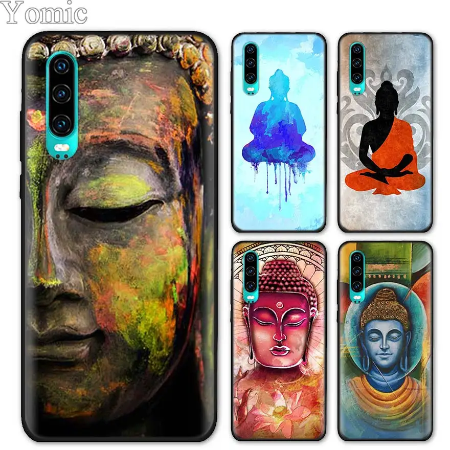 

gautama buddha Black Soft Case for Huawei P20 P30 Pro P9 P10 P20 P30 Lite P Smart Plus Mate 10 20 Lite Case Cover