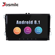 2din Android 8,1 gps Авторадио для Skoda Octavia 2 Passat B6 VW T5 поло Amarok Volkswagen Superb 3 место Леон Golf 5 6 мультимедиа