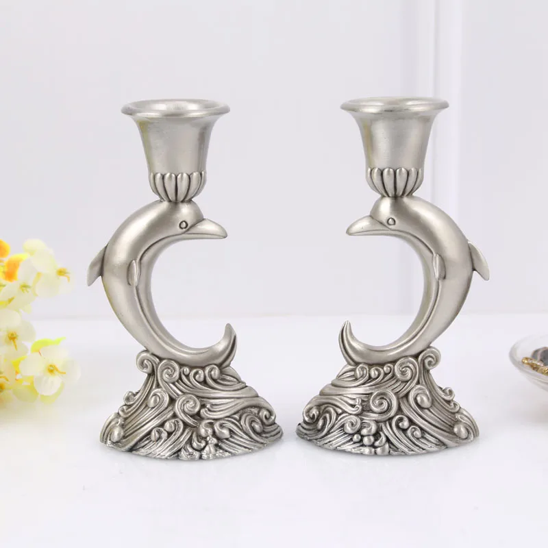 

2pcs/pair Candle Holders Stick Holder Metal Candle Holders for Home Decorations Candlestick Wedding Pattern Candlestick 50XX070