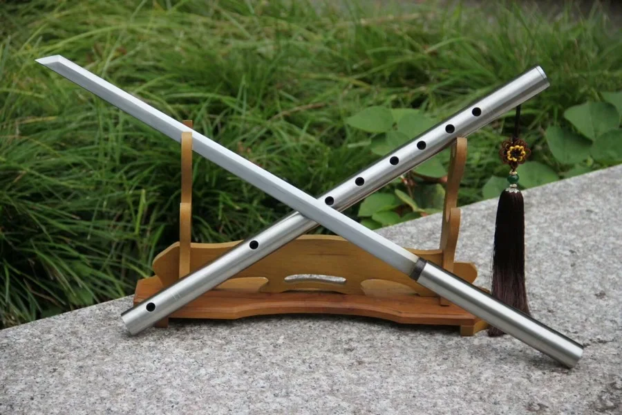 Хороший Флейта меч Ножи китайский музыкальный инструмент резкость 1090 высокоуглеродистой Сталь лезвие