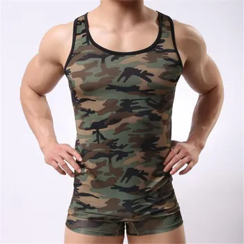 

Men's Camouflage Army Tank Top,Men's Undershirt,Sexy Men's Camouflage Tank Top,Men Vest