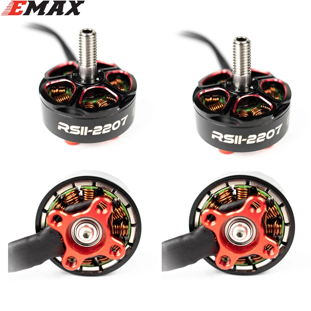 

4set/lot EMAX RSII 2207 1600KV 2300KV 2550KV Motor CW for FPV RACER Quadcopter Kvadrokopter RC Drone Aircraft