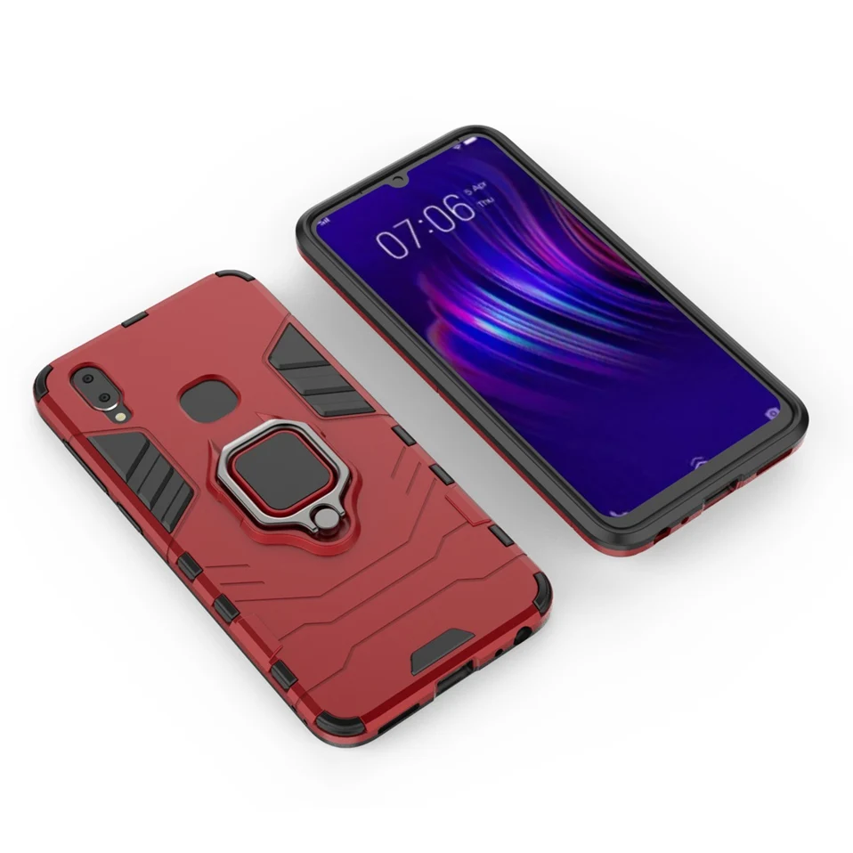 Aromr Phone Case For Vivo V11i V11 Pro X23 X27 Cover Ring Holder Magnetic Protector Case For Vivo V11 Pro V11i V15 S1 iqoo Cases (1)